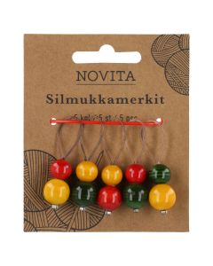 NOVITA PUISET SILMUKKAMERKIT 5KPL/PKT VAAHTERA