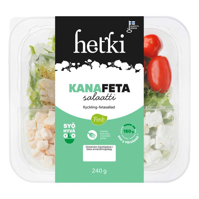 FRESH LOUNASHETKI KANA-FETASALAATTI 240 G