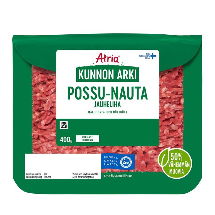 ATRIA KUNNON ARKI POSSU-NAUTA JAUHELIHA 23% 400 G