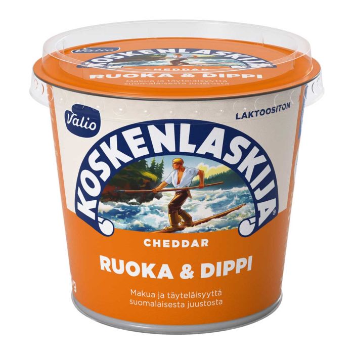 VALIO KOSKENLASKIJA RUOKA & DIPPI CHEDDAR LAKTON 250 G