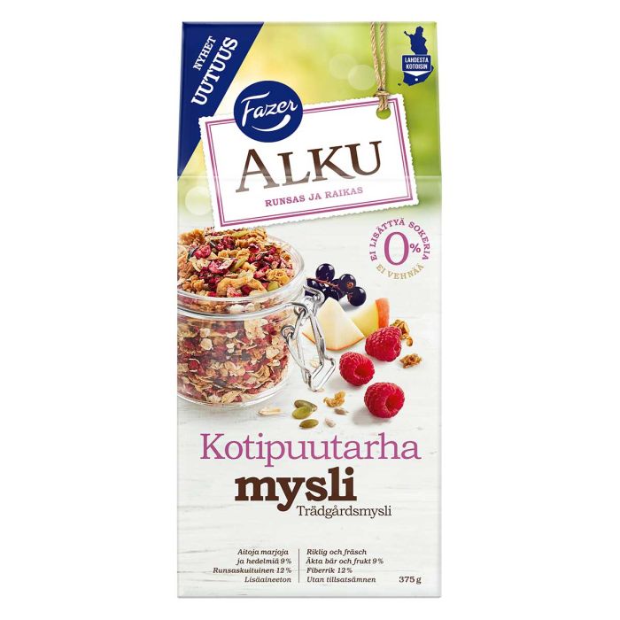 FAZER ALKU MYSLI KOTIPUUTARHA 375 G