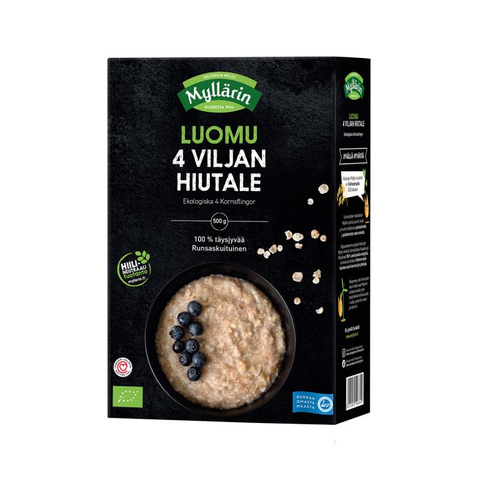 MYLLÄRIN LUOMU 4-VILJAN HIUTALE 500 G