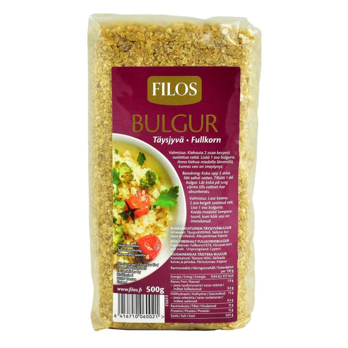 FILOS RUNSASKUITUINEN TÄYSJYVÄBULGUR 500 G