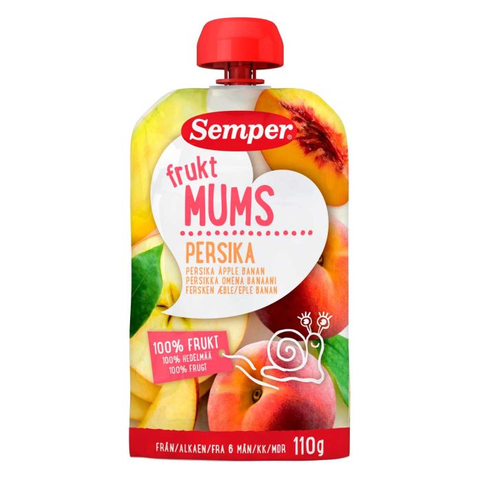 SEMPER FRUKTMUMS PERSIKKA 6KK 110 G