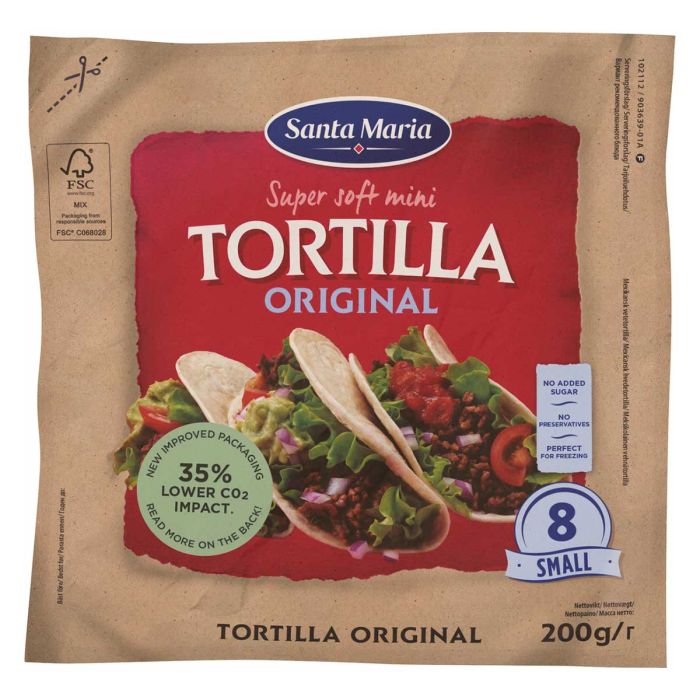 SANTA MARIA TEX MEX TORTILLA SMALL 200 G