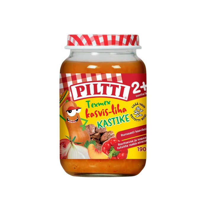 PILTTI TEXMEX KASVIS-LIHA KASTIKE 2V+ 190 G