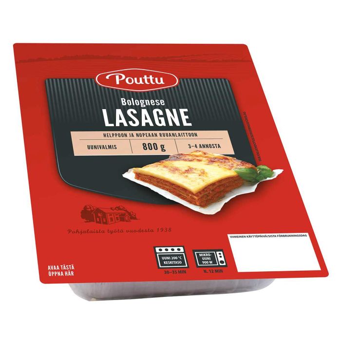 POUTTU NOPEAT LASAGNE BOLOGNESE 800 G