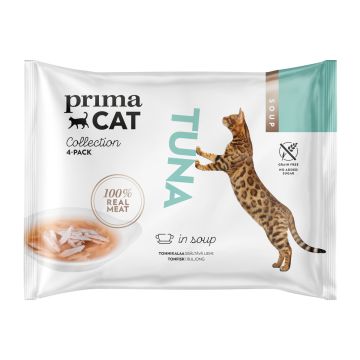 PRIMACAT SOUPS 4*40G TONNIKALAA LIEMESSÄ 160 G