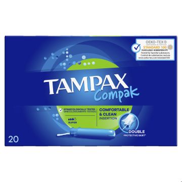 TAMPAX COMPAK SUPER NORMAALIPAKKAUS 20KPL 20 KPL