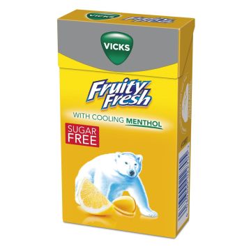 VICKS FRUITY FRESH LEMON&MENTHOL SOKERITON KURKKUPASTILLI 40 G