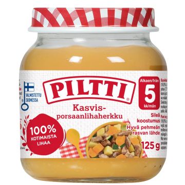 PILTTI KASVIS-PORSAANLIHAHERKKU LASTENATERIA 5KK 125 G