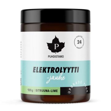 PUHDISTAMO ELEKTROLYYTTIJAUHE SITRUUNA-LIME 120 G