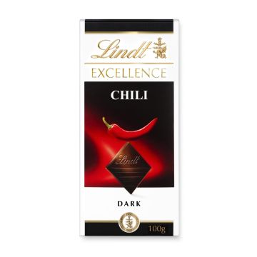 LINDT EXCELLENCE CHILI TUMMA SUKLAALEVY 100 G