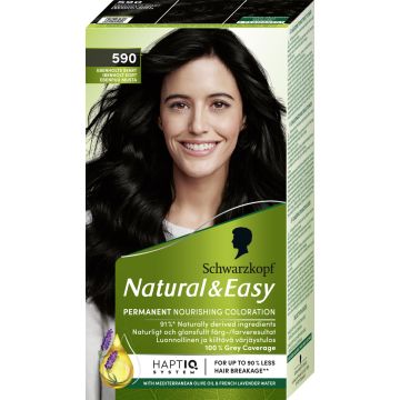 SCHWARZKOPF NATURAL&EASY HIUSVÄRI 590 EBENPUU MUSTA