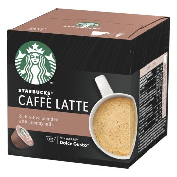 STARBUCKS NESCAFÉ DOLCE GUSTO CAFE LATTE 12 KAPS 121 G