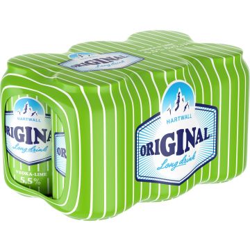 ORIGINAL LONG DRINK 5,5% VODKA-LIME 0,33 TLK 6-PACK 1,98 L