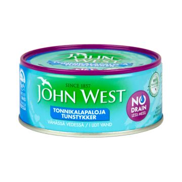 JOHN WEST VALUTETTUJA TONNIKALAPALOJA VEDESSÄ 120 G