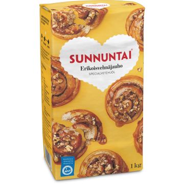 SUNNUNTAI ERIKOISVEHNÄJAUHO 1 KG