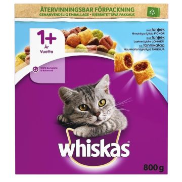 WHISKAS 1+ ADULT TONNIKALAA 800 G