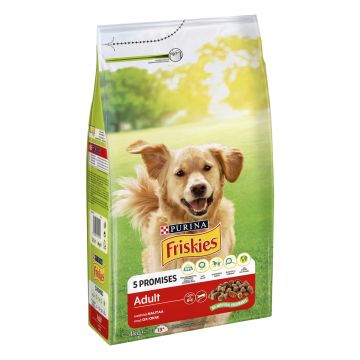 PURINA FRISKIES KOIRAN TÄYSRAVINTO ADULT NAUDANLIHA 4 KG