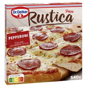 DR. OETKER RUSTICA PIZZA PEPPERONI-CALABRESE 540 G