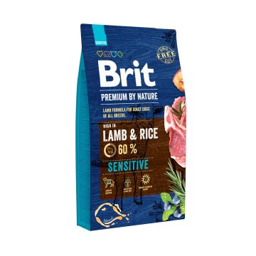 BRIT PREMIUM BY NATURE ADULT SENSITIVE LAMB & RICE 8 KG