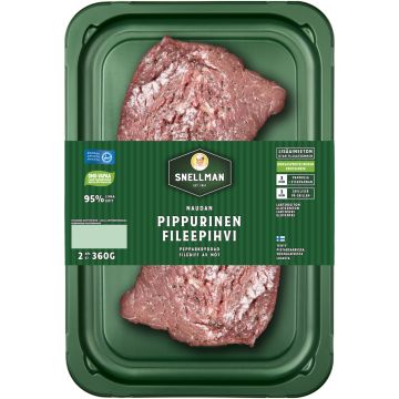 SNELLMAN NAUDAN FILEEPIHVI PIPPURINEN 2KPL 360 G