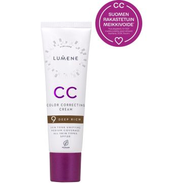 LUMENE CC COLOR CORRECTING MEIKKIVOIDE SK 20 DEEP RICH