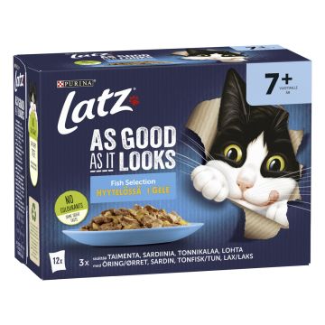 PURINA LATZ AGAIL SENIOR FISH LAJ HYYT 12*85G 1,02 KG