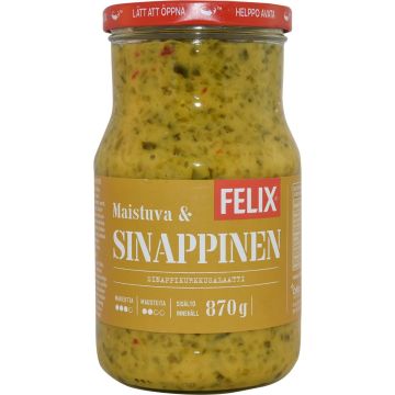 FELIX SINAPPIKURKKUSALAATTI 870 G