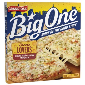 GRANDIOSA BIG ONE PAN PIZZA CHEESE LOVERS 555 G