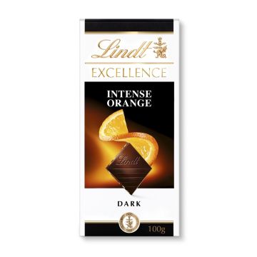 LINDT EXCELLENCE TUMMASUKLAALEVY ORANGE 100 G