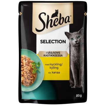 SHEBA ANNOSP. SELECTION KANAA KASTIKKEESSA 85 G