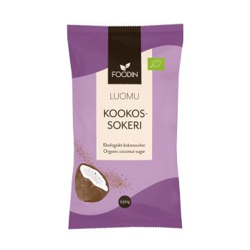 FOODIN KOOKOSSOKERI, LUOMU 230 G