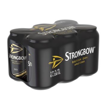 STRONGBOW BRITISH DRY 5% 0,33 TLK 6-PACK 1,98 L