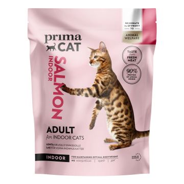 PRIMACAT TÄYSRAVINTO LOHI AIKUISILLE SISÄKISSOILLE 1,4 KG