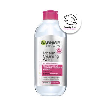 GARNIER SKINACTIVE MICELLAR PUHDISTUSVESI KUIVALLE JA HERKÄLLE