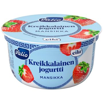 VALIO EILA KREIKKALAINEN JOGURTTI MANSIKKA LAKTON 150 G