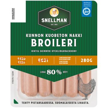 SNELLMAN KUNNON KUORETON BROILERINAKKI 280 G