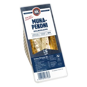 HK KOLMIOLEIPÄ MUNA-PEKONI 160 G