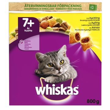 WHISKAS 7+ SENIOR KANAA 800 G