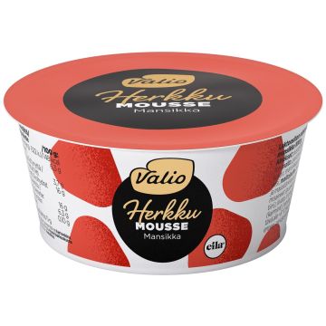 VALIO HERKKU MOUSSE MANSIKKA LAKTON 100 G