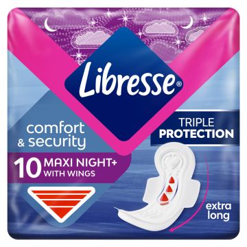 LIBRESSE MAXI GOODNIGHT WING 10KPL 10 KPL