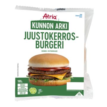 ATRIA KUNNON ARKI JUUSTOKERROSBURGERI 180 G