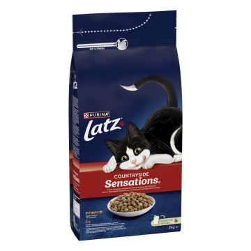 PURINA LATZ SENSATIONS KISSAN TÄYSRAVINTO NAUTAA-KANAA-KASVIKSI 2