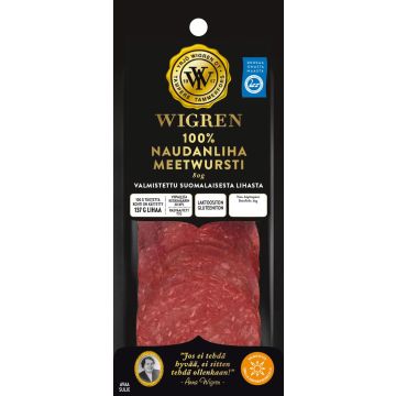 WIGREN 100% NAUDANLIHAMEETWURSTI 80 G