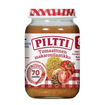 PILTTI TOMAATTINEN MAKARONILAATIKKO LASTENATERIA 8KK 1