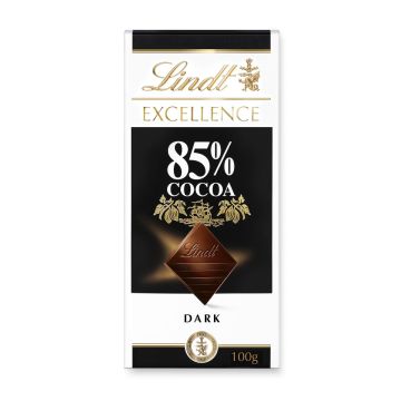 LINDT EXCELLENCE 85% TUMMA SUKLAALEVY 100 G