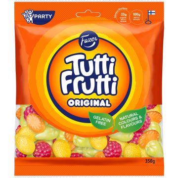 FAZER TUTTI FRUTTI ORIGINAL KARKKIPUSSI 350 G