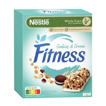 NESTLE FITNESS PATUKKA COOKIES&CREAM 6KPL 141 G